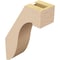 Ekena Millwork 3-inch W x 8-inch D x 12-inch H Del Monte Rough Cedar Woodgrain TimberThane Knee Brace, Primed BRCUR03X08X12DELRCPR - alternate 2